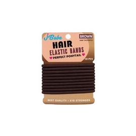 Ligas elasticas JBabe Brown 10 piezas