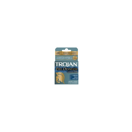 Preservativo Trojan Piel desnuda 3 piezas