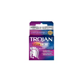 Preservativo Trojan Fire y ice 3 piezas